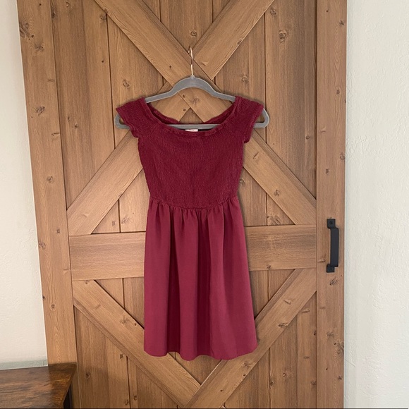 Maroon skater dress - Picture 2 of 6